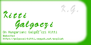 kitti galgoczi business card